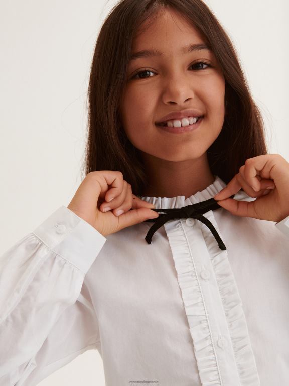 alb Reserved fetelor îmbrăcăminte cămaşă 648HZ1874