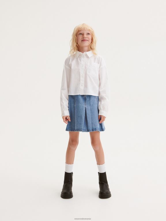 alb Reserved fetelor îmbrăcăminte cămaşă 648HZ1893
