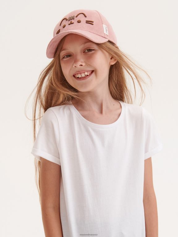 alb Reserved fetelor îmbrăcăminte tricou din bumbac 648HZ1711