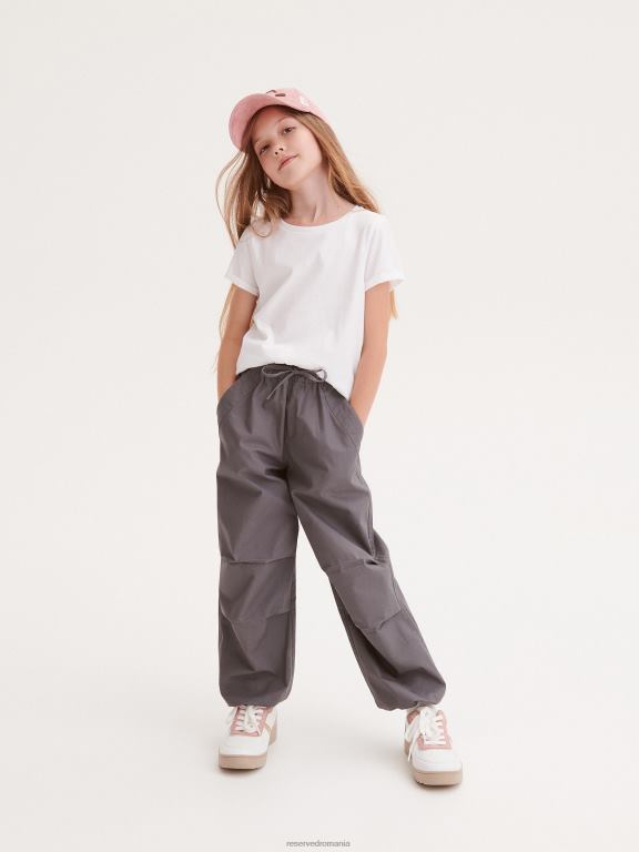 alb Reserved fetelor îmbrăcăminte tricou din bumbac 648HZ1711