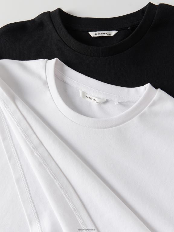 alb Reserved fetelor îmbrăcăminte tricou din bumbac 648HZ1754