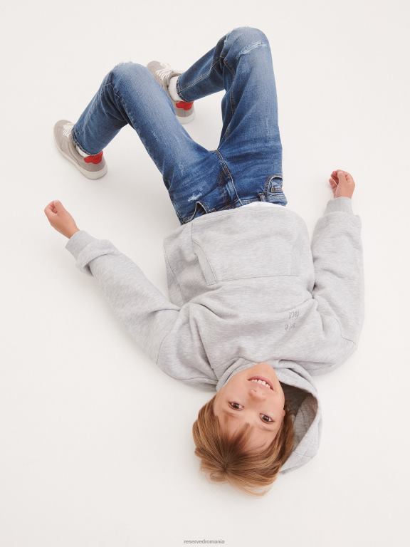 albastru Reserved băieți îmbrăcăminte blugi subțiri învechiți 648HZ2064