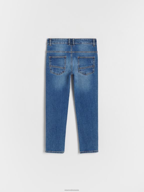 albastru Reserved băieți îmbrăcăminte blugi subțiri învechiți 648HZ2202