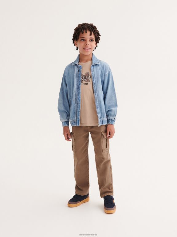 albastru Reserved băieți îmbrăcăminte jacheta de Bombardier 648HZ2112