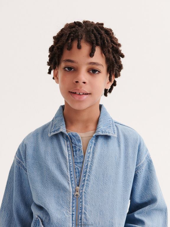 albastru Reserved băieți îmbrăcăminte jacheta de Bombardier 648HZ2112