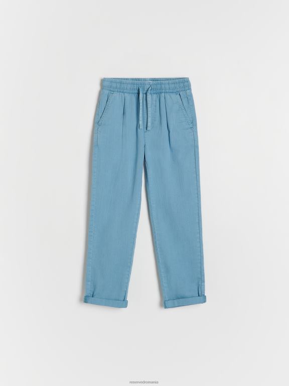 albastru Reserved băieți îmbrăcăminte pantaloni chino din material structural 648HZ2166