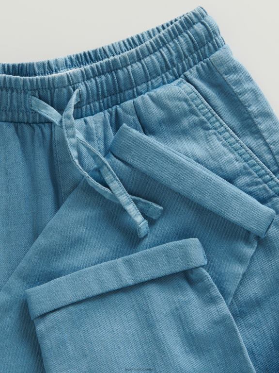 albastru Reserved băieți îmbrăcăminte pantaloni chino din material structural 648HZ2166