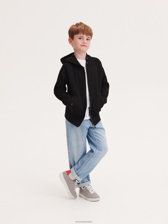 albastru Reserved băieți îmbrăcăminte pantaloni clasici din denim cu picioare largi 648HZ2153