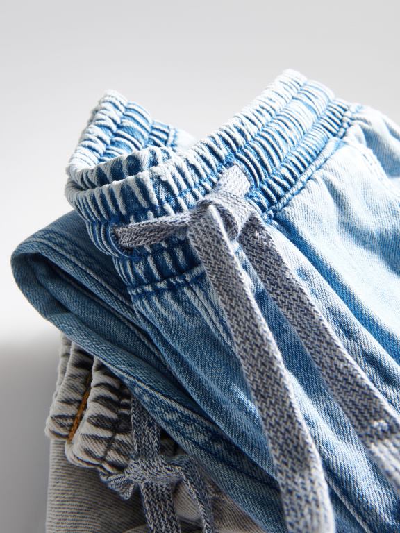 albastru Reserved băieți îmbrăcăminte pantaloni clasici din denim cu picioare largi 648HZ2206