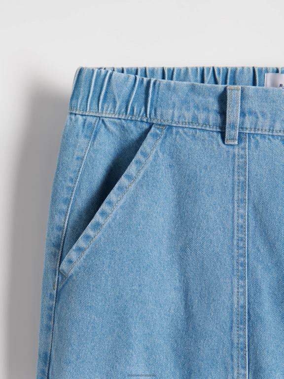 albastru Reserved bărbați îmbrăcăminte blugi carot fit 648HZ1545