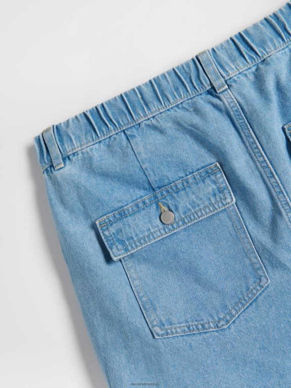 albastru Reserved bărbați îmbrăcăminte blugi carot fit 648HZ1545