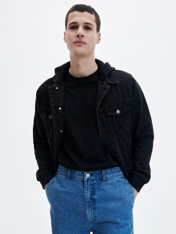 albastru Reserved bărbați îmbrăcăminte blugi largi 648HZ1573