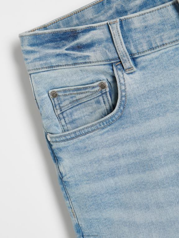 albastru Reserved bărbați îmbrăcăminte blugi morcov slim 648HZ1546