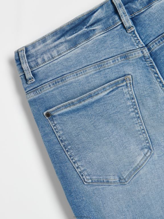 albastru Reserved bărbați îmbrăcăminte blugi morcov slim 648HZ1547