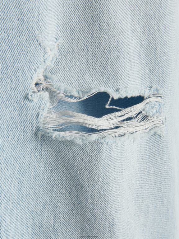 albastru Reserved bărbați îmbrăcăminte blugi obișnuiți 648HZ1571