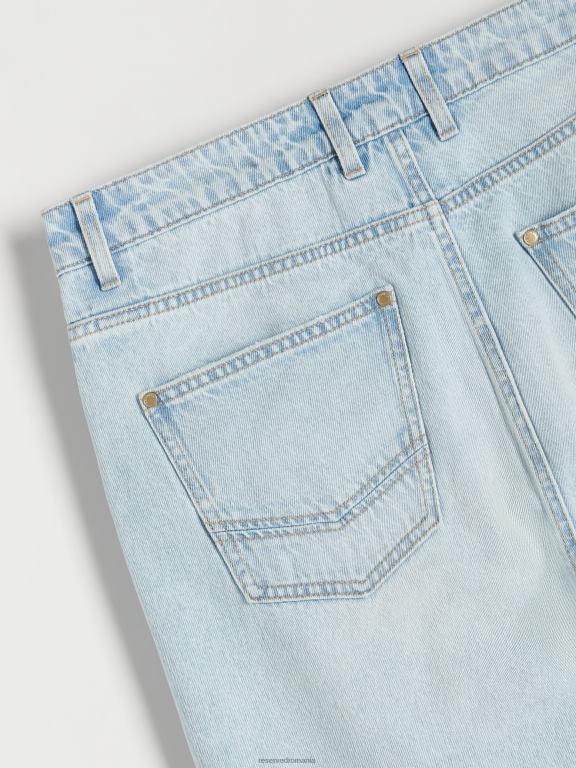 albastru Reserved bărbați îmbrăcăminte blugi obișnuiți 648HZ1571