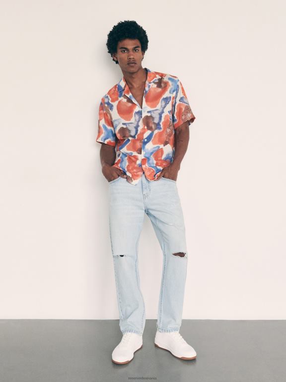 albastru Reserved bărbați îmbrăcăminte blugi obișnuiți 648HZ1571