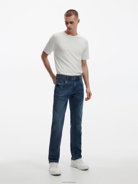 albastru Reserved bărbați îmbrăcăminte blugi obișnuiți 648HZ1577
