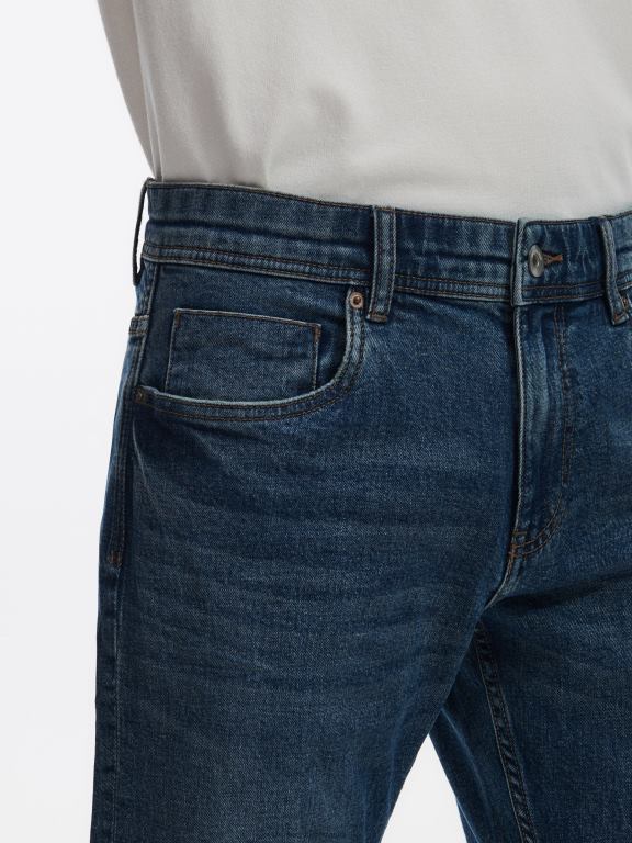 albastru Reserved bărbați îmbrăcăminte blugi obișnuiți 648HZ1577