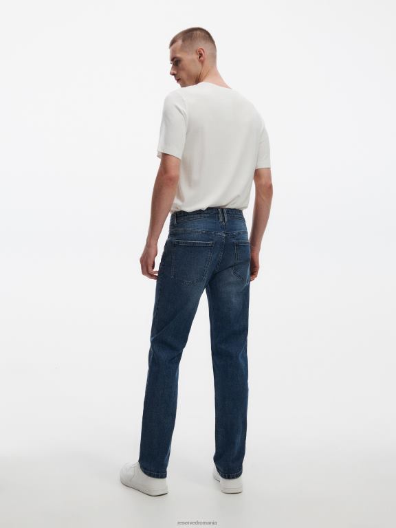 albastru Reserved bărbați îmbrăcăminte blugi obișnuiți 648HZ1577