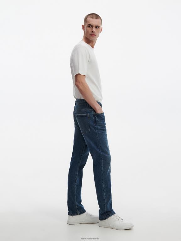 albastru Reserved bărbați îmbrăcăminte blugi obișnuiți 648HZ1577