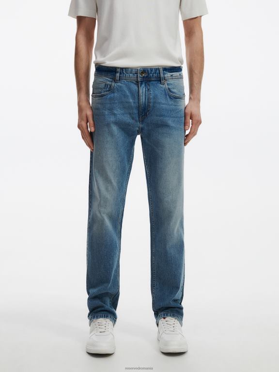 albastru Reserved bărbați îmbrăcăminte blugi obișnuiți 648HZ1578
