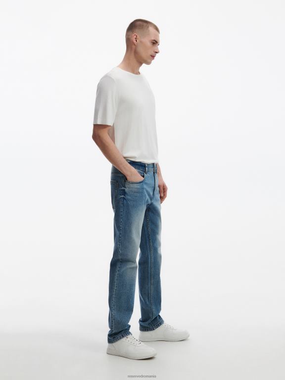 albastru Reserved bărbați îmbrăcăminte blugi obișnuiți 648HZ1578