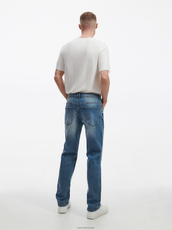 albastru Reserved bărbați îmbrăcăminte blugi obișnuiți 648HZ1578