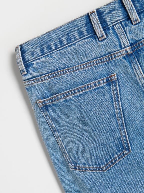 albastru Reserved bărbați îmbrăcăminte blugi obișnuiți morcovi 648HZ1543