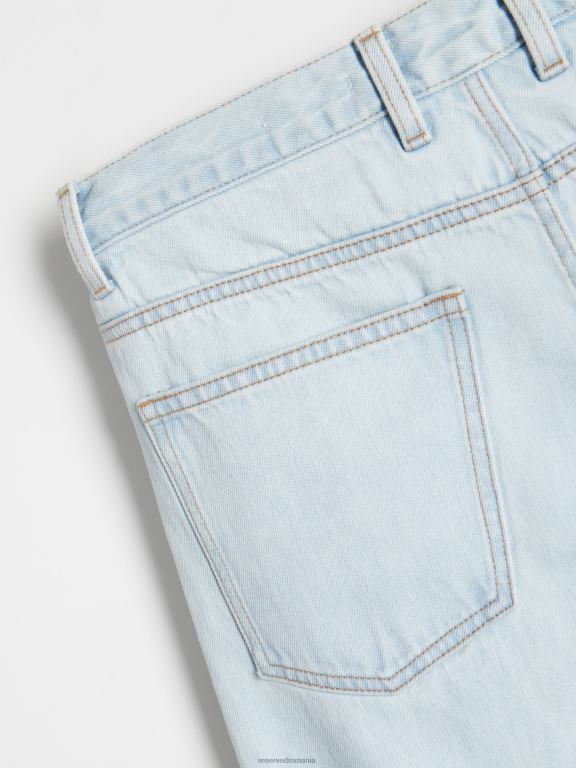 albastru Reserved bărbați îmbrăcăminte blugi obișnuiți morcovi 648HZ1544