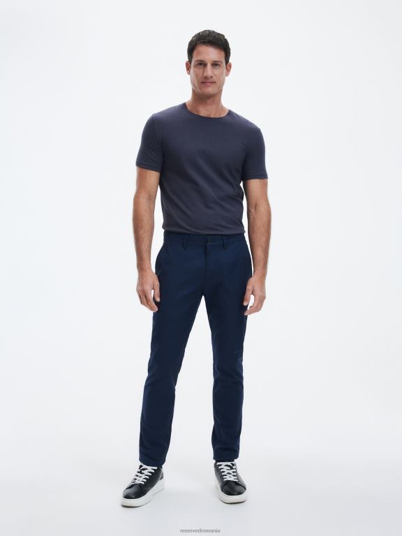 albastru Reserved bărbați îmbrăcăminte pantaloni chino slim fit noi 648HZ1499
