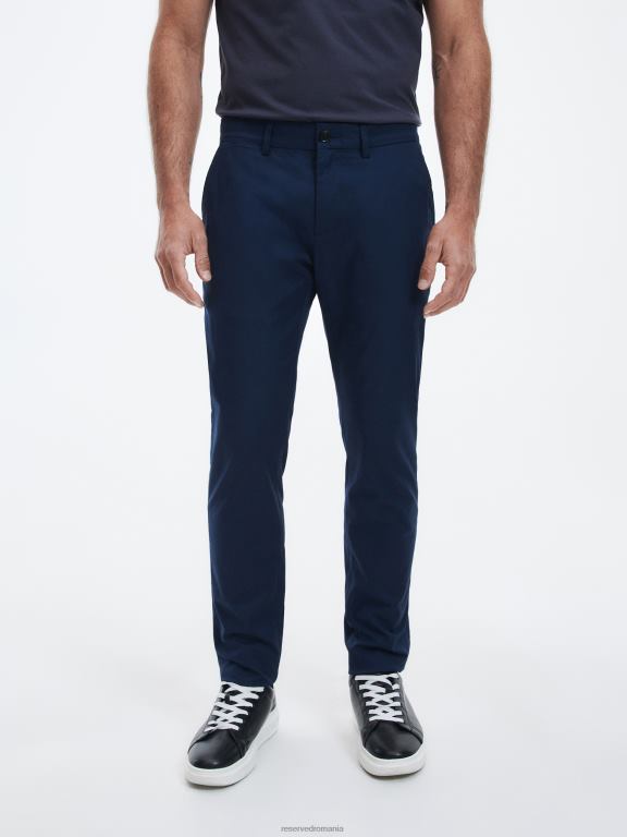 albastru Reserved bărbați îmbrăcăminte pantaloni chino slim fit noi 648HZ1499