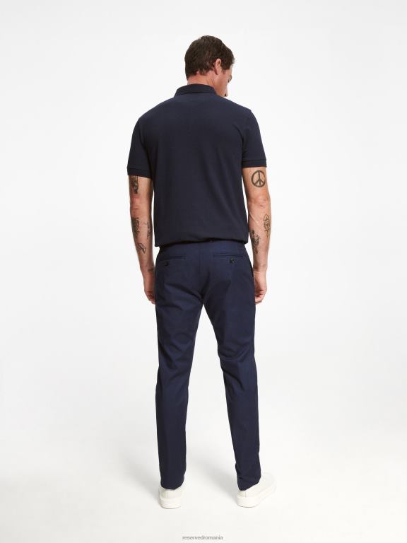 albastru Reserved bărbați îmbrăcăminte pantaloni chino slim fit noi 648HZ1499