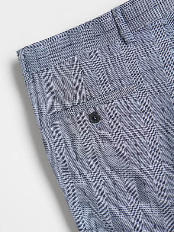 albastru Reserved bărbați îmbrăcăminte pantaloni de costum slim fit 648HZ1092