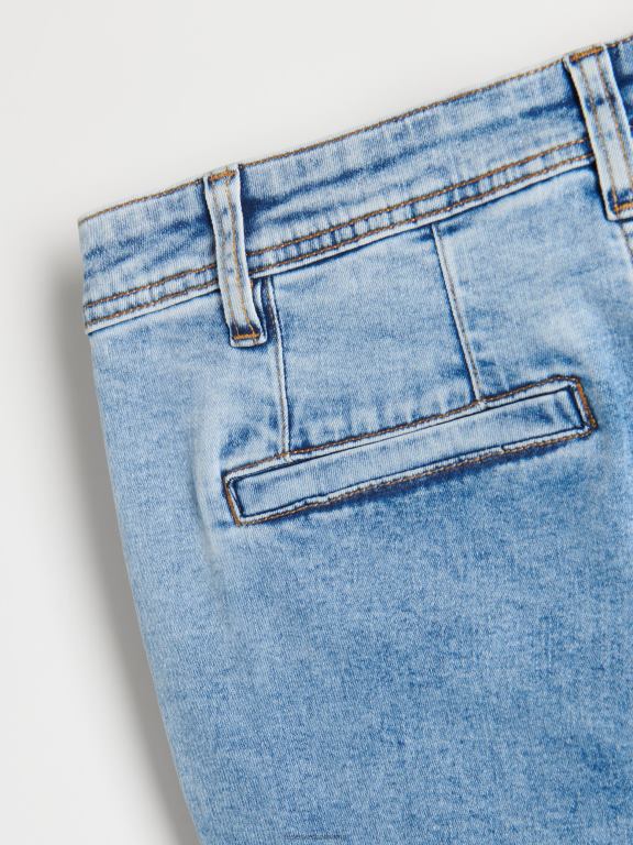 albastru Reserved bărbați îmbrăcăminte pantaloni scurți chino din denim 648HZ1445