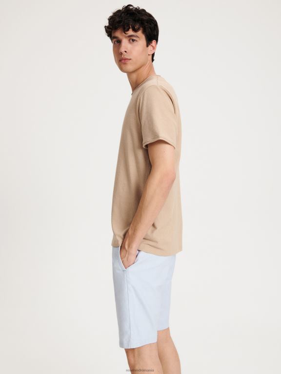 albastru Reserved bărbați îmbrăcăminte pantaloni scurți chino slim 648HZ1416