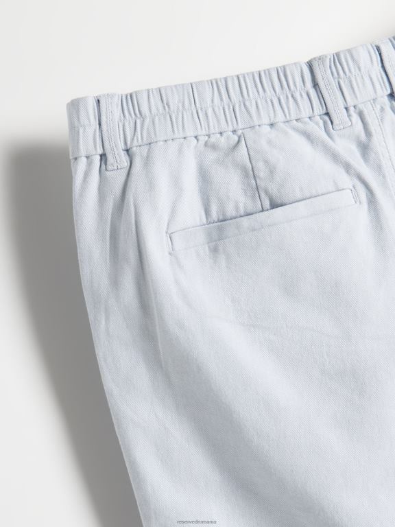 albastru Reserved bărbați îmbrăcăminte pantaloni scurți chino slim 648HZ1416
