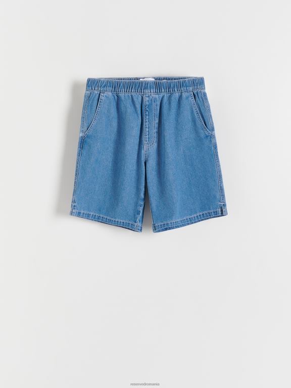 albastru Reserved bărbați îmbrăcăminte pantaloni scurți obișnuiți 648HZ1452