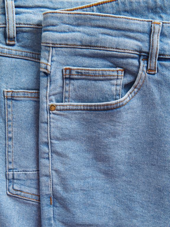 albastru Reserved bărbați îmbrăcăminte pantaloni scurți obișnuiți din denim 648HZ1425