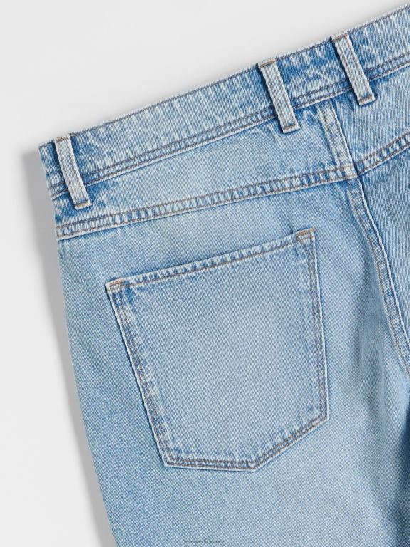 albastru Reserved bărbați îmbrăcăminte pantaloni scurți obișnuiți din denim 648HZ1437