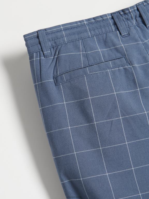 albastru Reserved bărbați îmbrăcăminte pantaloni slim morcov 648HZ1087