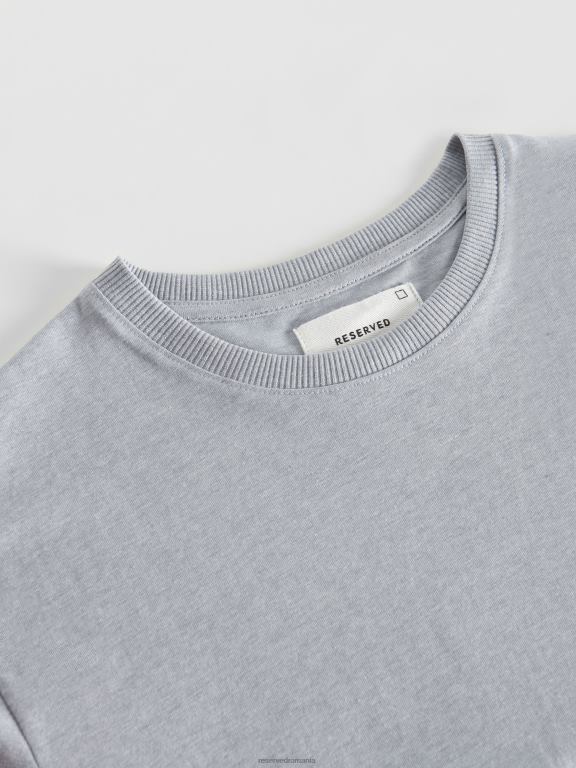 albastru Reserved bărbați îmbrăcăminte tricou nou regular fit 648HZ1225