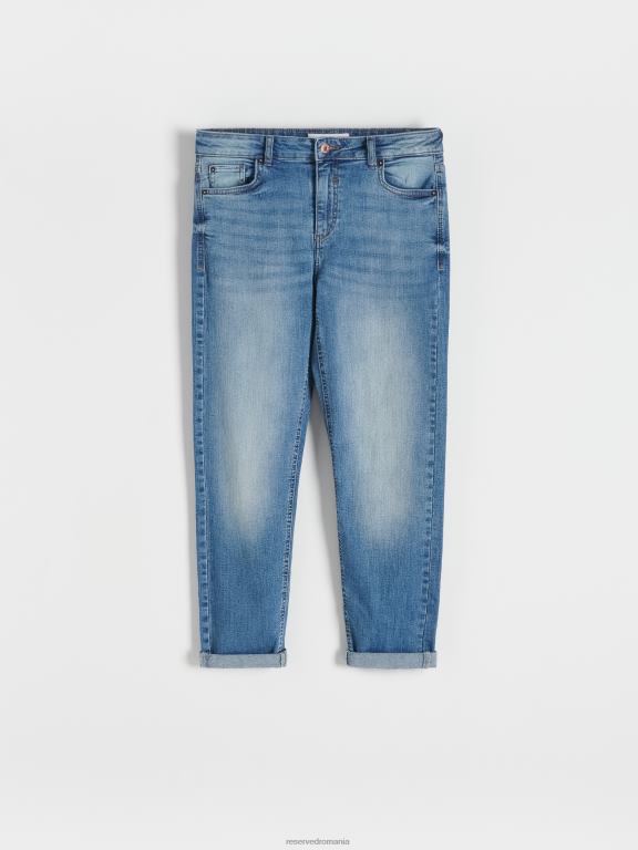 albastru Reserved femei îmbrăcăminte blugi boyfriend slim 648HZ750