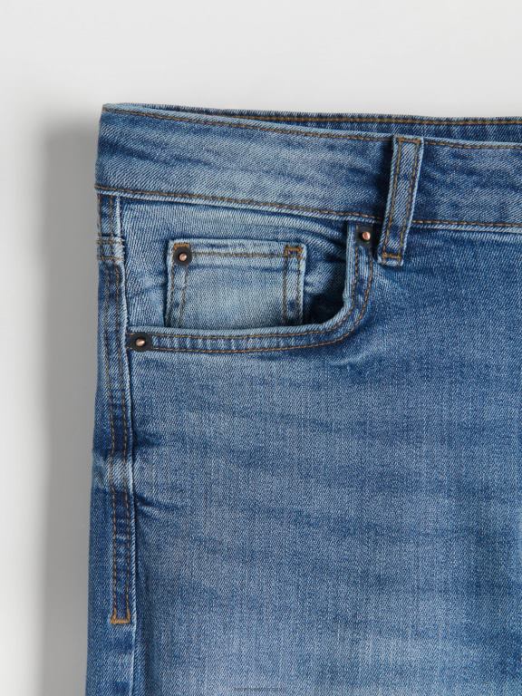 albastru Reserved femei îmbrăcăminte blugi boyfriend slim 648HZ750