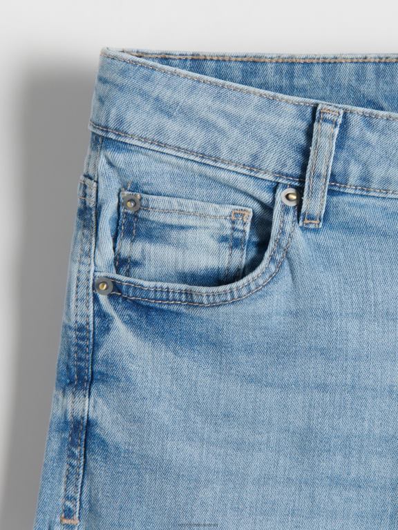 albastru Reserved femei îmbrăcăminte blugi boyfriend slim 648HZ760