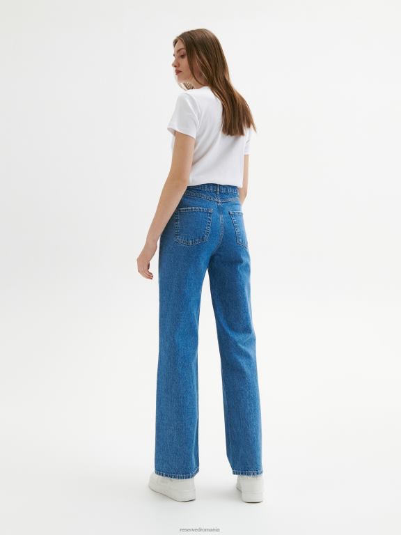 albastru Reserved femei îmbrăcăminte blugi din amestec de bumbac reciclat 648HZ710