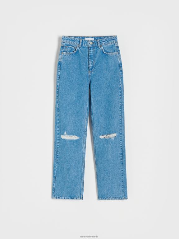 albastru Reserved femei îmbrăcăminte blugi din amestec de bumbac reciclat 648HZ710