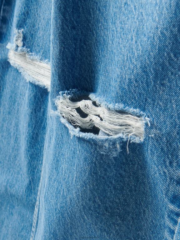 albastru Reserved femei îmbrăcăminte blugi din amestec de bumbac reciclat 648HZ710