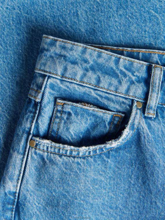 albastru Reserved femei îmbrăcăminte blugi din amestec de bumbac reciclat 648HZ710