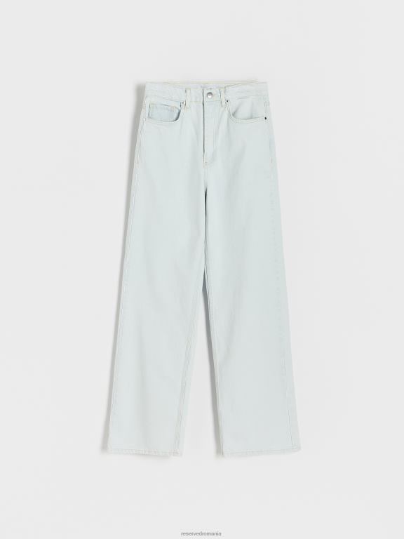 albastru Reserved femei îmbrăcăminte blugi drepti 648HZ105